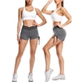 thumbnail image 2 of MISS MOLY Yoga Hot Shorts for Women Tummy Control Workout Shorts Butt Lifting Ruched Sportwear, 2 of 5