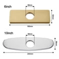 thumbnail image 3 of Bathroom Kitchen Sink Sink Base Decorative Panel Faucet Decorative Plate Bathroom Faucet Escutcheon Plate Tap Cover Deck Plate Faucet Plate Hole Cover Faucet Deck Plate 10INCH BRUSHED NICKEL, 3 of 8