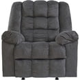 thumbnail image 4 of Signature Design by Ashley Drakestone Tufted Manual Rocker Recliner with Lumber Heat and Massage, Gray, 4 of 9