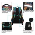 thumbnail image 4 of FORMRS Kids School Backpack Elementary Student Unisex Travel Bookbag with Reflective Stripes, Colorful Dragon Scales Pattern, 4 of 7