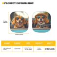 thumbnail image 6 of Binienty Funny Dog 2 PCS Windshield Sun Shade for Truck SUV Car Foldable Automotive Front Window Sunshade Protector Window Shades Cover Sun Visor Shield Fit Most Car, 6 of 6