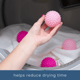 thumbnail image 3 of S&T INC. Reusable Laundry Dryer Balls, Soften and Fluff Laundry, Pink, 2.5 in, 4 Pack, 3 of 7