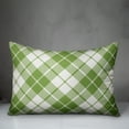 thumbnail image 2 of Creative Products Green Plaid 14x20 Spun Poly Pillow, 2 of 2