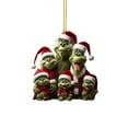 Grinch Tree Decorations Christmas, Christmas Ornaments 2024, Acrylic