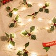 thumbnail image 5 of Cadena de luces LED navideñas para interiores y exteriores, luces de hadas navideñas para Acción de Gracias, guirnaldas de jardín, decoraciones para fiestas, 5 of 5