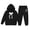 Q143 Black, variant on Angala 2 Piece Outfits For Girls Hooded Long Sleeve Bowknot Print Sweatshirt With Jogger Pants Set Girls Autumn Daily Wear Clothes