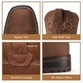 thumbnail image 4 of SMILIN Men's Work Western Cowboy Boots, Cowboy Boots for Men, Brown, Size 10.5, 4 of 9