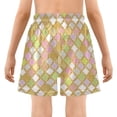 thumbnail image 5 of joogoo Pastel Moroccan Pattern Boys Swim Trunks Beach Swimsuit Shorts Boxer 5-6T, 5 of 8