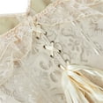 thumbnail image 4 of Beige Corset Ofreoo Women Floral Lace Off Shoulder Corset Princess Boned Bustier Overbust Bodyshaper Lingerie Tops with Sleeves Corset Tops for Women (Available in Plus Size), 4 of 9