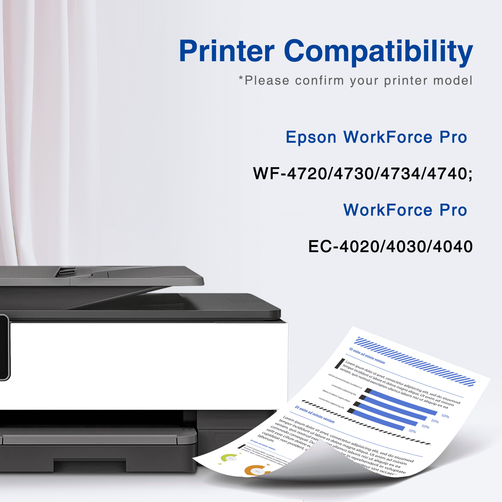 Kingjet Ink Compatible with Epson 802 Ink Cartridge for Epson 802XL Ink Cartridge for Workforce Pro WF-4730 WF-4720 WF-4734 Printer (Black Cyan Magenta Yellow, 4-Pack)