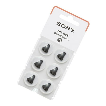 Sony - OTC Hearing Aid Vented Sleeve for CRE-C10 - Black
