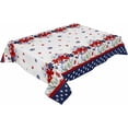 thumbnail image 1 of Nappe Patriotique 4 Juillet Rectangulaire Ronde 60x102 Pouces, Nappe Florale Coquelicot Intérieure Ou Extérieure, Polyester Imperméable Lavable pour Décoration de Fête Pique-Nique, 1 of 1