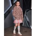 thumbnail image 3 of Arshiner Girls Hoodie Sherpa Fleece Pullover Hooded Sweatshirt for Girl Button Up Casual Outerwear Coat With Pockets, 3 of 6