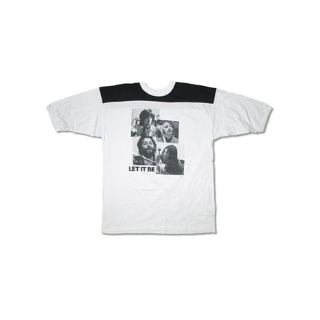 The Beatles Let It Be Football Jersey White T