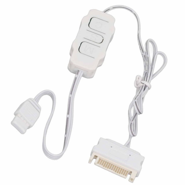 Bloc d'Alimentation, Contrôleur ARGB 5V 3 Broches avec Multiples Modes d'Éclairage et Interface 3 Broches, pour Ventilateurs ARGB DIY, Bandes Lumineuses et Cartes
