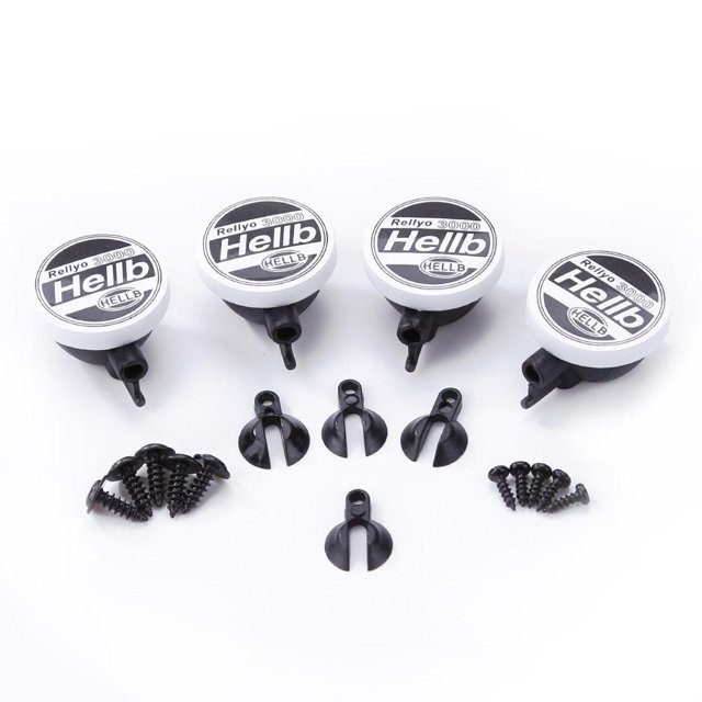 Pantalla Cubierta LED Coche RC 4pcs para 1:10 Tamiya HSP (blanco Redondo)