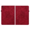 thumbnail image 2 of Feishell Cover for Samsung Galaxy Tab A8 10.5 SM-X200/X205,Shockproof Butterfly & Flower Embossed Pattern PU Leather Folio Flip Card Slots Wallet Case Cover,Red, 2 of 14