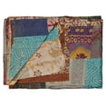 thumbnail image 2 of Taj Hotel Kantha Silk Blend Throw | 60"x90" | A, 2 of 4