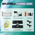 thumbnail image 5 of ALEKO Inflatable Fishing Boat with Aluminum Floor 10.5 ft Light and Dark Gray, 5 of 10