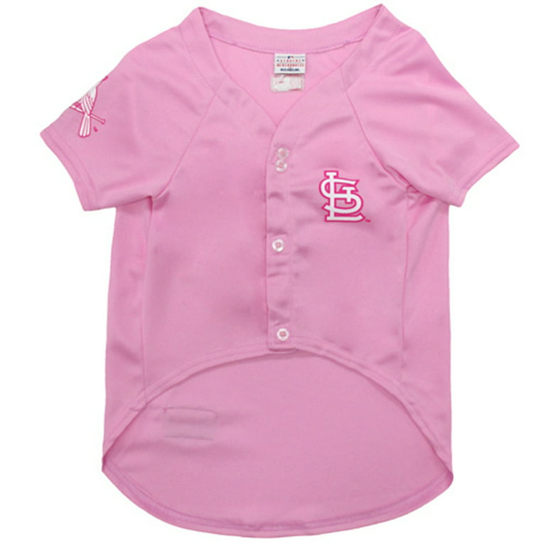 Pets First MLB St. Louis Cardinals Baseball Pink Jersey - Licensed MLB  Jersey - Small 