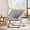 Gray, variant on Danolapsi Folding Saucer Chairs for Adults, Comfy Faux Fur Lazy Chair with Metal Frame, 300 LB Capacity, Foldable Comfy Lounge Chair for Bedroom, Dorms, Apartments,No Assembly Required