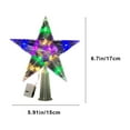 thumbnail image 3 of Gnmfd Christmas Tree LED Five-Pointed Star Topper, Transparent Luminous Xmas Tree Decoration, Indoor Outdoor Holiday Lights for Festive Party, Home, Wedding, Seasonal Decor, 3 of 6