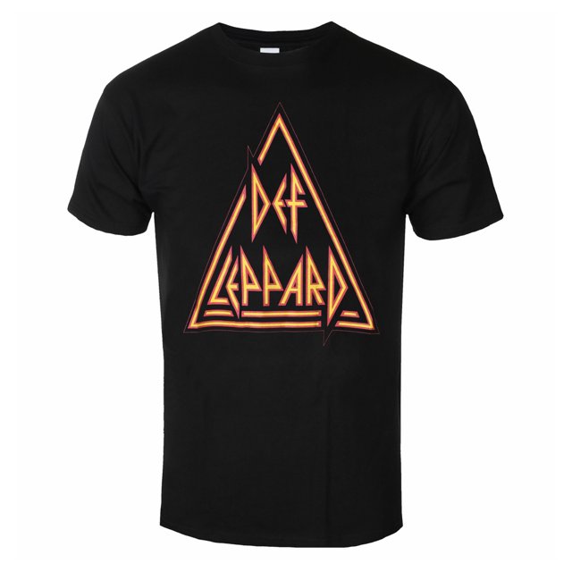 Def Leppard - Camiseta Classic Triángulo de Algodón para Adultos Unisex (Negro)