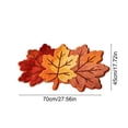 thumbnail image 3 of Yhmxh Thanksgiving Pumpkin Bathroom Rugs Fall Maple Leaf Shape Bath Mat Autumn Kitchen Mat Non Slip Doormat Cute Orange Floor Mat Decorative for Front Door Entryway Kitchen Bedroom 27.56"x17.72", 3 of 6