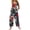 #01Dark Blue, variant on American Patchwork Linen Floral Overalls Retro Distressed Style Wide Leg Pink 2XL
