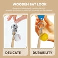 thumbnail image 5 of PinesC Mens Mens Backpack Keychain Softball Beads Keychain 6pcs Key Rings Baseball Key Holder Key Hanging Decor- Yellow and White Baseball Keychain Baseball Keychain Men Men, 5 of 5