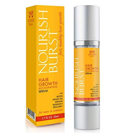 Nourish Beaute Hair Regrowth Treatment - Hair Loss Serum With Stem-Cell Technology, DHT Blockers and Caffeine To Stop Thinning Hair Fast, Hair Regrowth Product For Men and Women, Pack of
