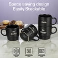 thumbnail image 4 of Juego de tazas de café Signature Housewares, apilables, 15 oz x 4, 4 of 5