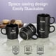 thumbnail image 4 of Juego de tazas de café Signature Housewares, apilables, 15 oz x 4, 4 of 5