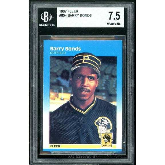 Barry Bonds Rookie Card 1987 Fleer #604 BGS 7.5 (7 7.5 8.5 8)