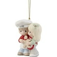 thumbnail image 2 of Precious Moments 221004 Our First Christmas Together 2022 Dated Couple Bisque Porcelain Ornament, 2 of 4