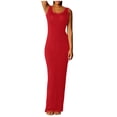 thumbnail image 1 of Birdeem Robes pour Femmes Robe Longue Élégante Aguichant Sans Manches Couleur Unie Mode, 1 of 12