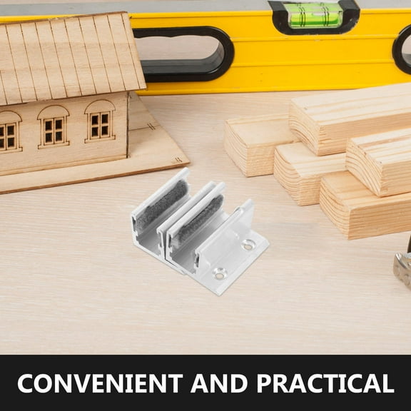 Masteelf 2 Pcs Sliding Shower Door Bottom Guide Shower Door Track Guide Shower Door Divider Glides Guide For Sliding Glass Shower Doors