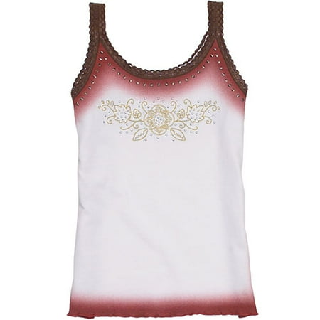 mary-kate and ashley brand-Lace trim tank