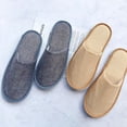 thumbnail image 2 of Ludlz Disposable Indoor Hotel Slippers for Men and Women, Deluxe Padded Sole for Extra Comfort Portable Disposable Thickened Closed Toe Non-Slip Flat SPA Hotel Travel Slippers, 2 of 2