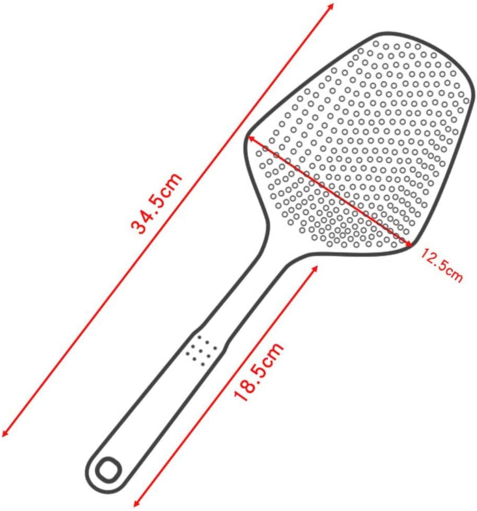 Multifunctional Cooking Spoon, Kitchen tools，Skimmer Scoop Colander  Strainer Grater Masher, Non-toxic, Heat-resistant, for Cooking, Draining,  Mashing, Grating (red red) 