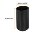 thumbnail image 2 of Uxcell 5Pcs Heat Shrink End Cap 20mm ID x 40mm L 2:1 Ratio Heat Shrink Tube Cap Black, 2 of 5