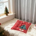 thumbnail image 6 of Christmas Cushion - Breathable Polyester Cover with Soft Cotton-Linen Fill, Festive Reindeer/Santa/Tree Prints for Indoor & Outdoor Chairs, Non-Sag Comfort, 6 of 6