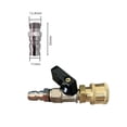 thumbnail image 3 of BQBQERT Sturdy Staonless Steel Brass 1/4 Inch Air Shut Valves NW 7.2 Designs for Compress Hoses for Household Use, 3 of 5