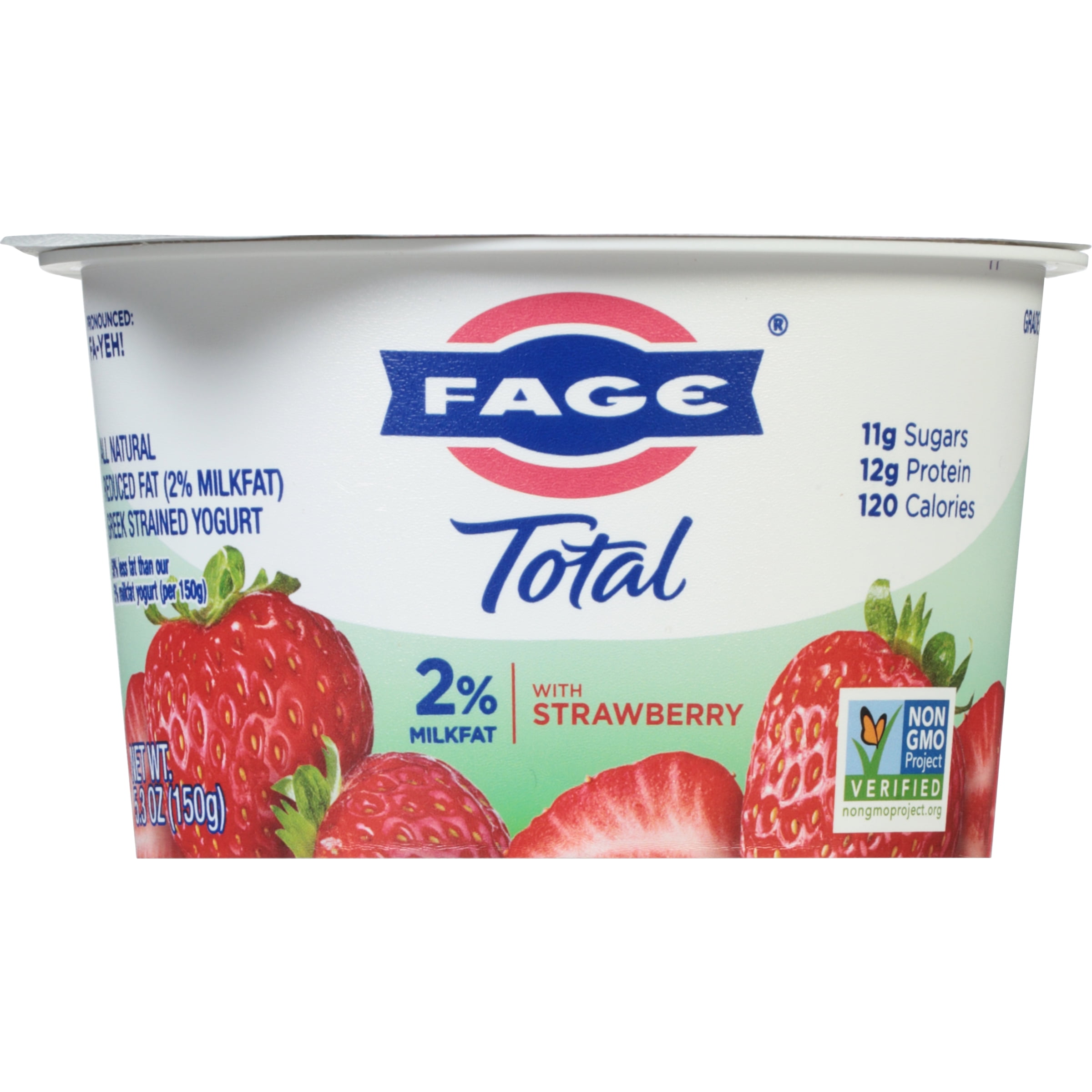 Fage Total 2% Lowfat Greek Strained Yogurt with Strawberry, 5.3 oz