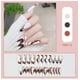 thumbnail image 1 of Uñas postizas, uñas postizas, regalos para mujeres que usan uñas al por mayor, uñas largas trapezoidales ruborizadas, cadena de tablero de ajedrez, camelia, manicura de uñas para usar., 1 of 2