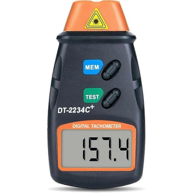 Professional Digital Tachometer, Non Contact Digital Laser Photo Tachometer RPM Tach