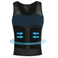 thumbnail image 5 of Wancir Mens Shapewear Tummy Control Slimming Body Shaper Compression Shirts for Men Undershirt Waist Trainer Tank Top, 5 of 5