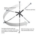 thumbnail image 5 of Golf Swing Trainer Ejercitador Ayuda Ajustable PortáTil Golf Training Aid Golf Postura Corrector Ejercicio Suministros Blanco, 5 of 5