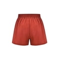 thumbnail image 5 of Casual Cotton Linen Shorts for Women Drawstring Elastic Waist Short Hot Pants With Pockets Ladies Wide Leg Loungewear Short Pants, 5 of 7