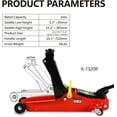 Red 2 Ton Low Floor Jack w/3 Ton YStand and Repair Kit, Hydraulic